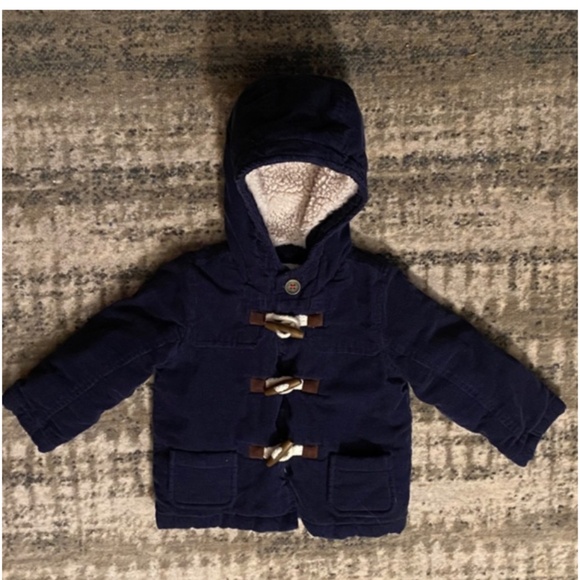 Mini Boden PeaCoat 6-12 months ~ toggle coat - Picture 1 of 9